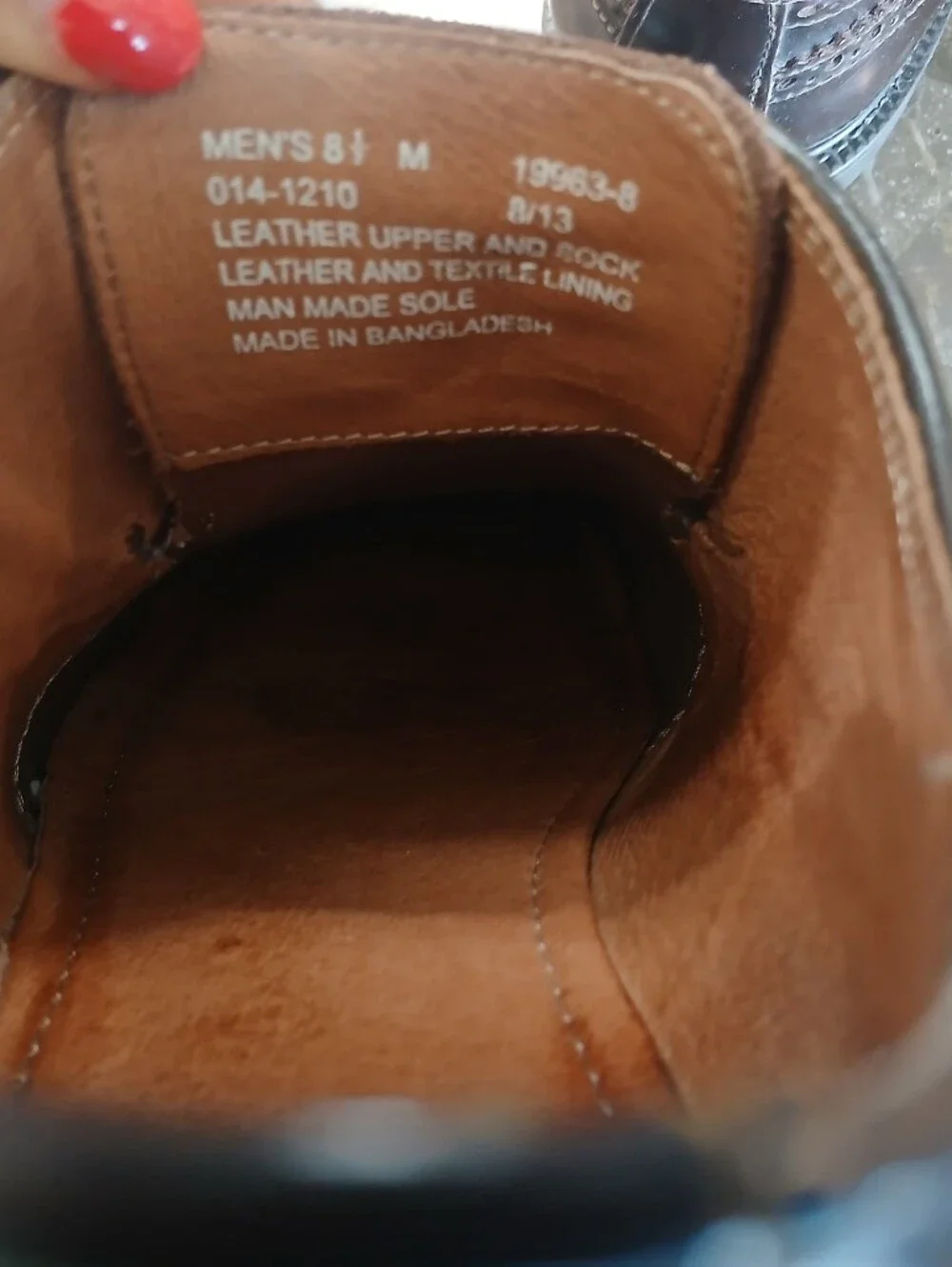 Stafford Brown Leather Wingtip Oxfords